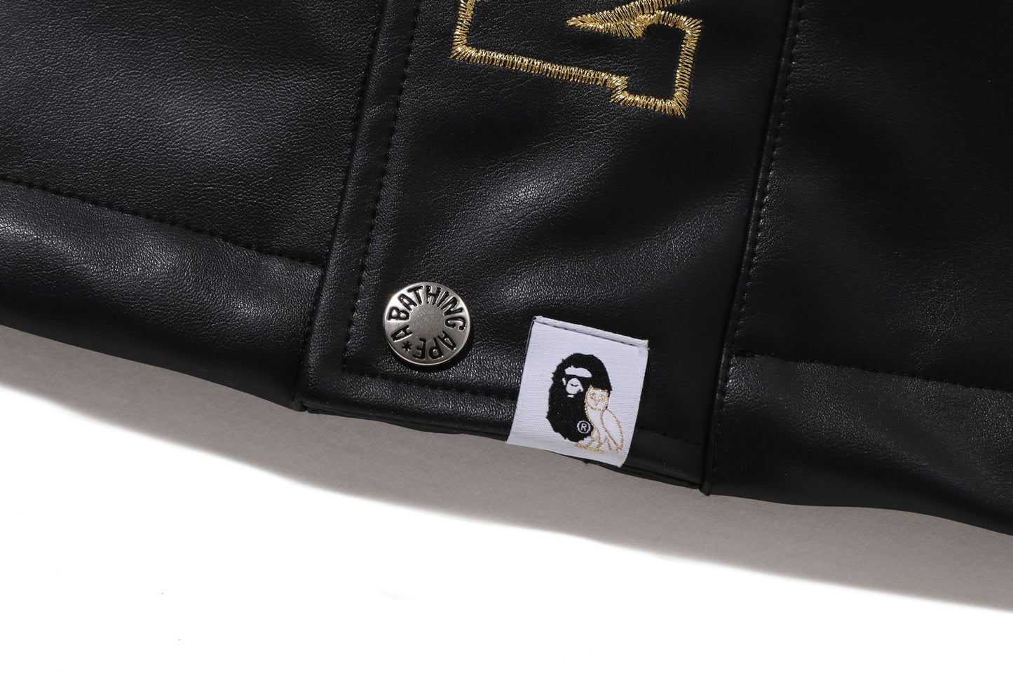 BAPE 【 BAPE X OVO 】合成可洗皮雪板外套