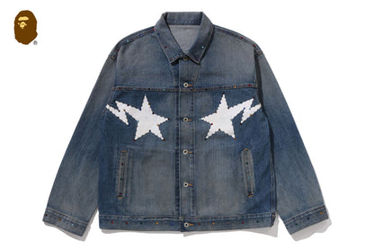 BAPE COLOR STONE DENIM JACKET