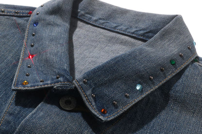 BAPE COLOR STONE DENIM JACKET