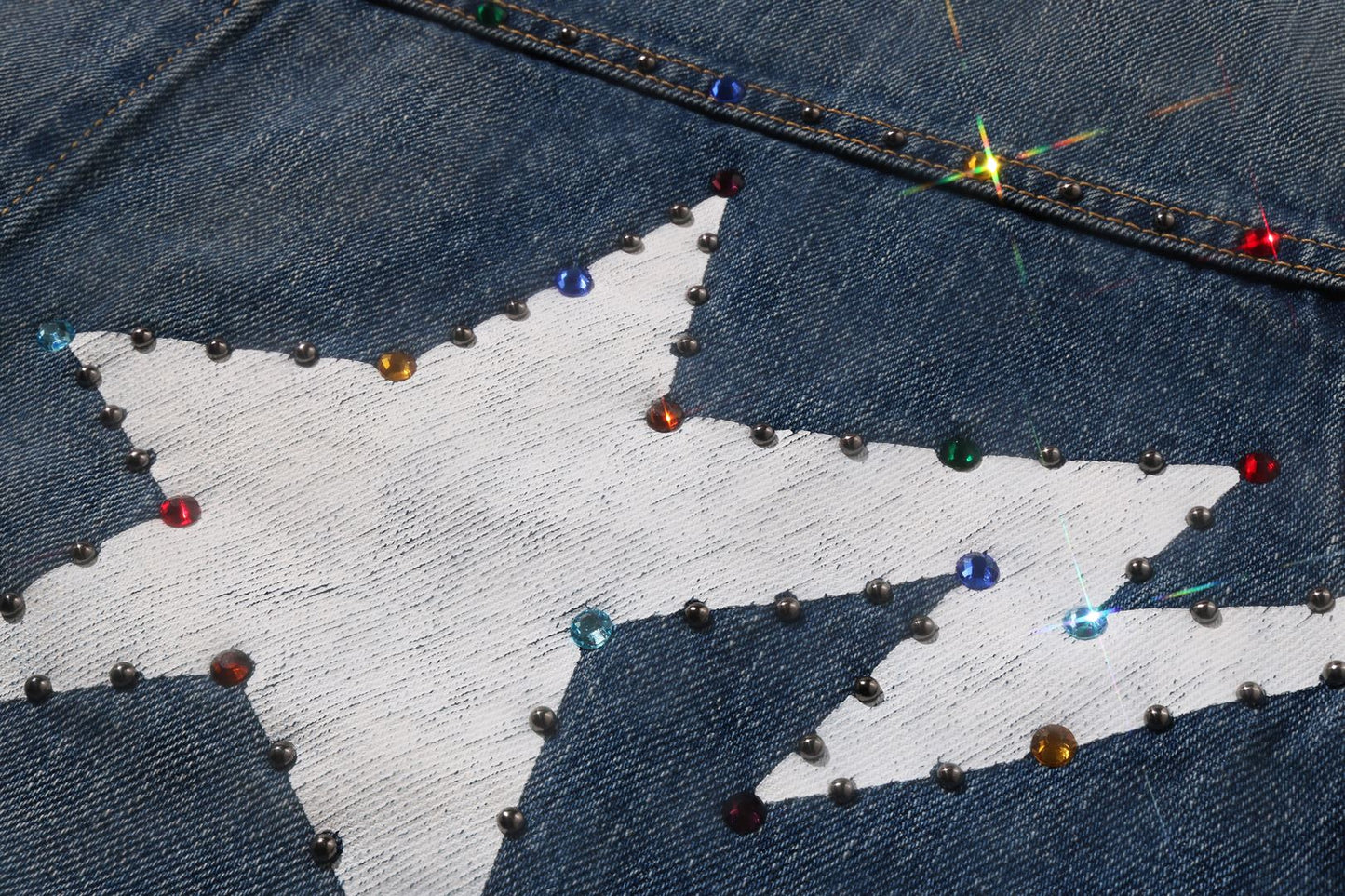 BAPE COLOR STONE DENIM JACKET
