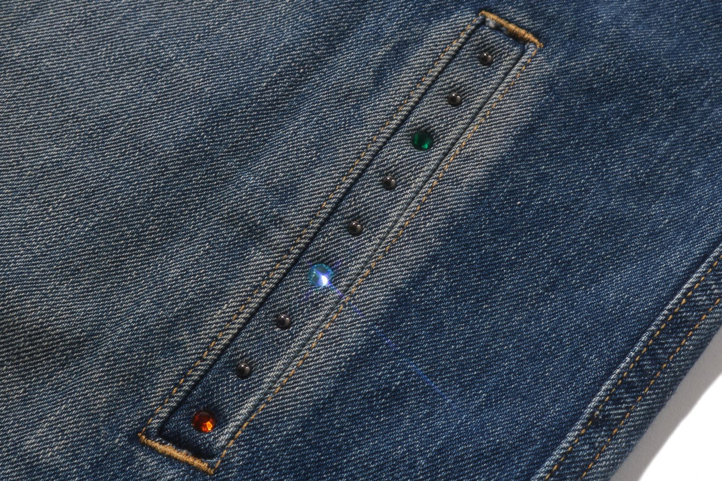 BAPE COLOR STONE DENIM JACKET