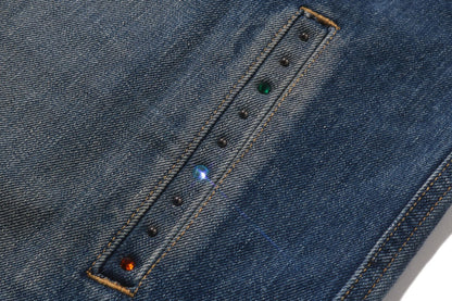BAPE COLOR STONE DENIM JACKET