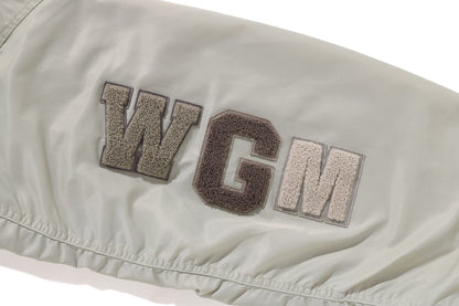 BAPE TONAL CHAIN STITCH SHARK BOMBER JACKET