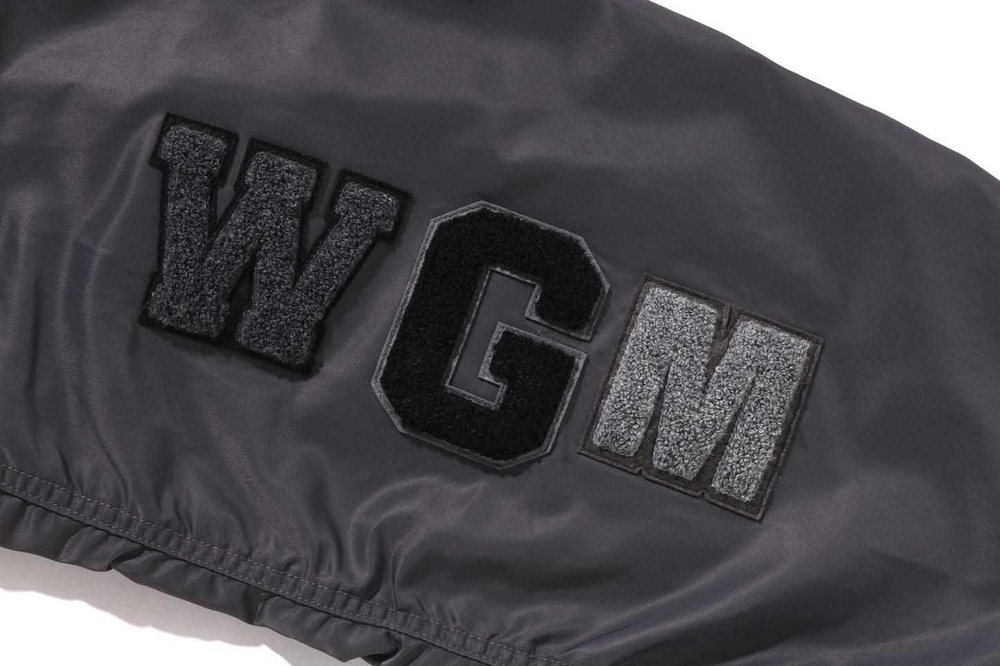 BAPE TONAL CHAIN STITCH SHARK BOMBER JACKET