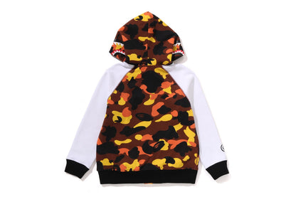 BAPE 1ST CAMO SHARK HOODIE SWEAT VARSITY JACKET