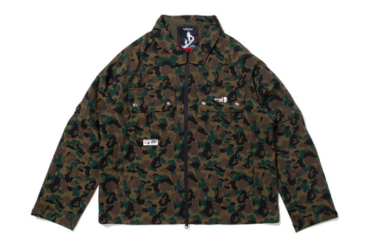 BAPE BY KAZUKI KURAISHI PIXELATE CAMO 可拆式拉鍊外套