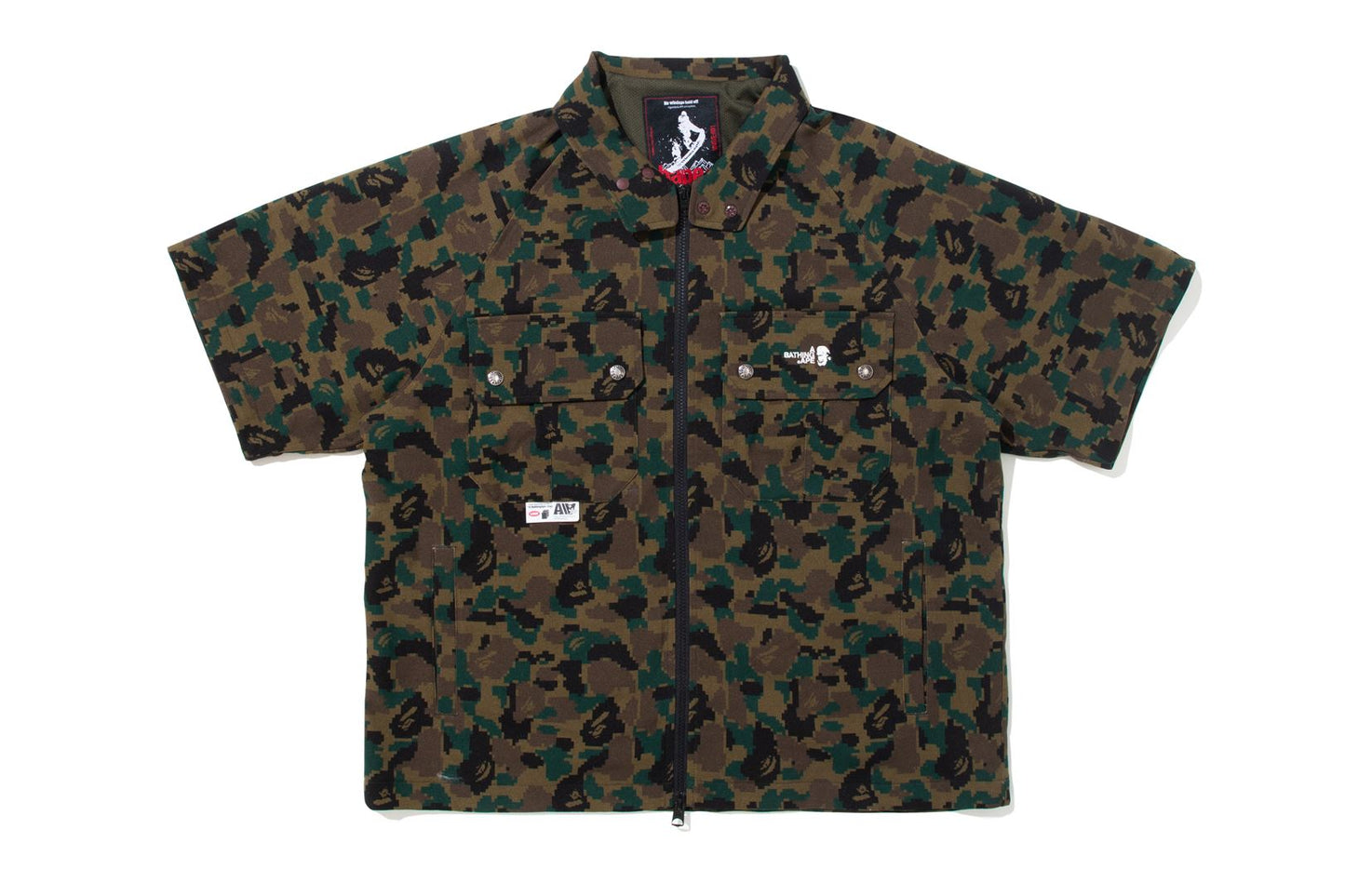 BAPE 【 BAPE BY KAZUKI KURAISHI 】PIXELATE CAMO DETACHABLE ZIP JACKET