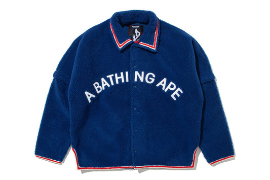BAPE BAPE BY KAZUKI KURAISHI SHERPA DETACHABLE COACH JACKET