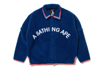 BAPE 【 BAPE BY KAZUKI KURAISHI 】SHERPA DETACHABLE COACH JACKET