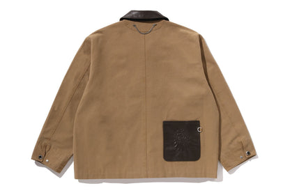 BAPE 黑色洗水工裝外套
