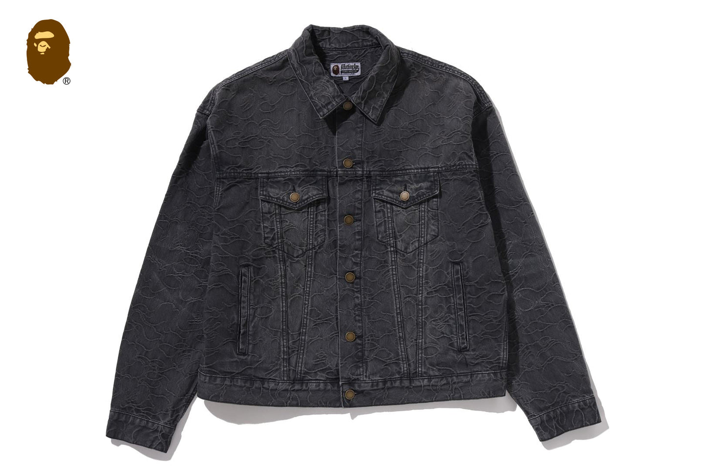 BAPE LINE CAMO JACQUARD 丹寧夾克