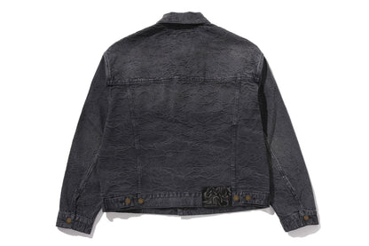 BAPE LINE CAMO JACQUARD 丹寧夾克