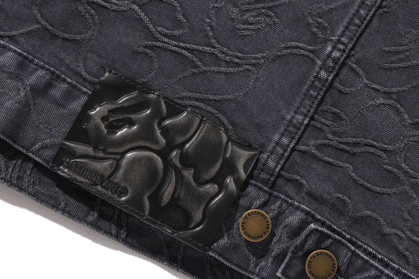BAPE LINE CAMO JACQUARD 丹寧夾克