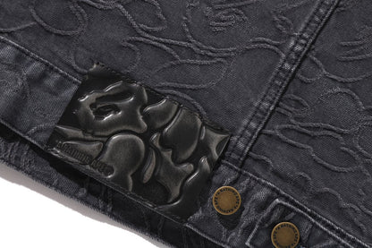 BAPE LINE CAMO JACQUARD 丹寧夾克