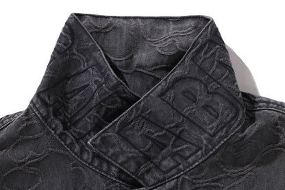 BAPE LINE CAMO JACQUARD 丹寧夾克