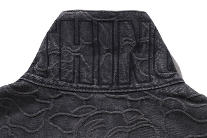 BAPE LINE CAMO JACQUARD 丹寧夾克