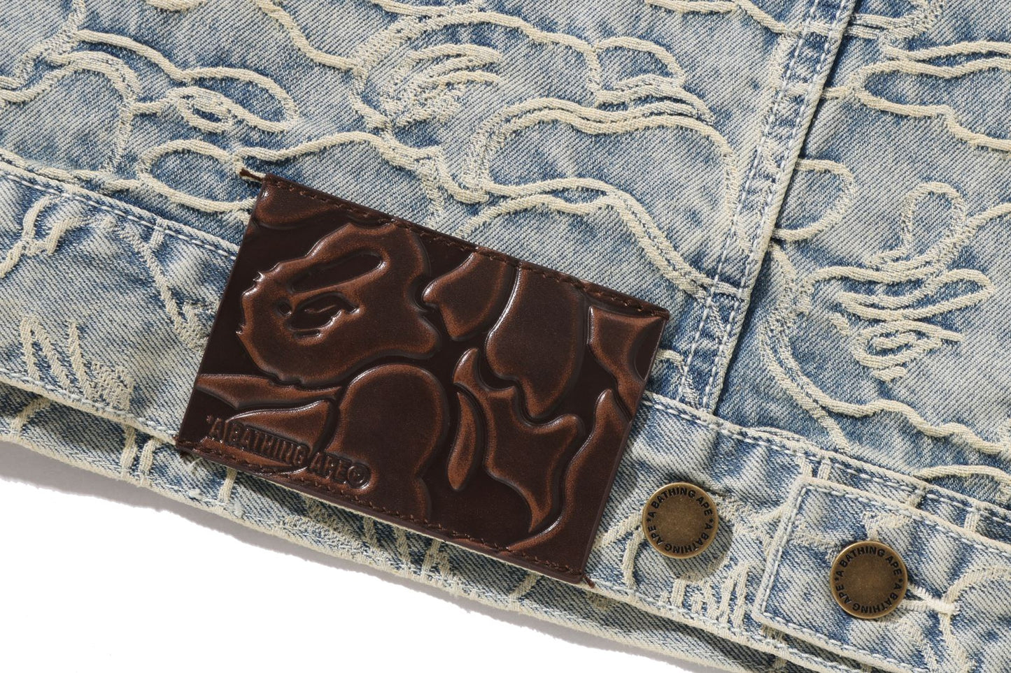 BAPE LINE CAMO JACQUARD 丹寧夾克