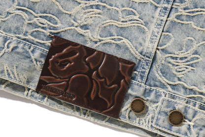 BAPE LINE CAMO JACQUARD 丹寧夾克