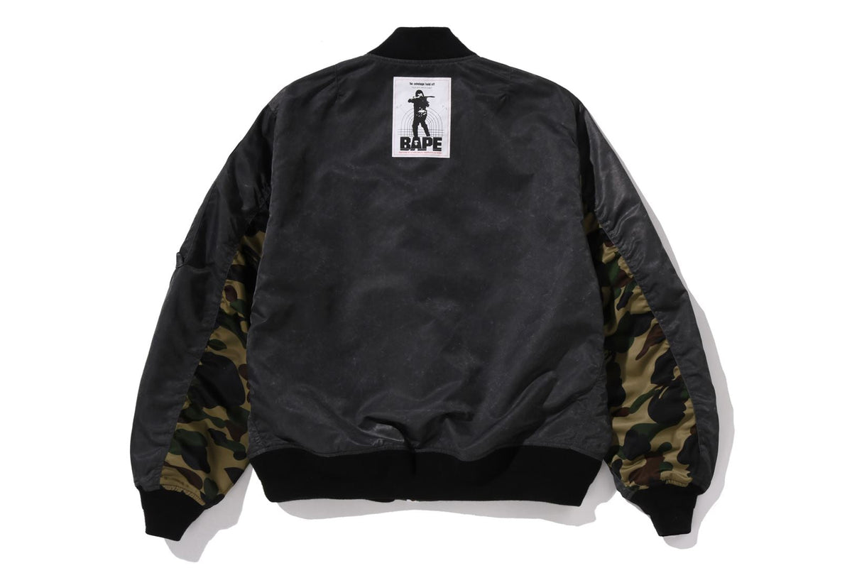 BAPE MULTI PATCH BOMBER JACKET