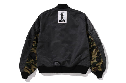 BAPE MULTI PATCH BOMBER JACKET