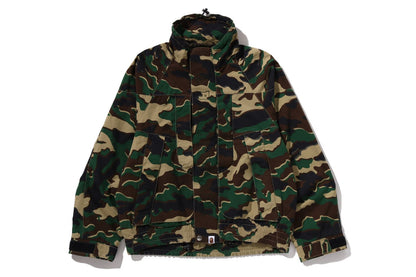 BAPE GLITCH WOODLAND CAMO 短款滑雪夾克