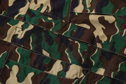 BAPE GLITCH WOODLAND CAMO 短款滑雪夾克