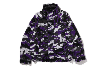 BAPE GLITCH WOODLAND CAMO 短款滑雪夾克