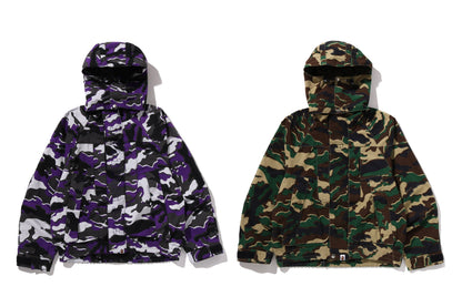 BAPE GLITCH WOODLAND CAMO 短款滑雪夾克