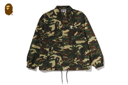 BAPE GLITCH WOODLAND CAMO COACH JACKET
