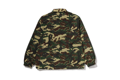 BAPE GLITCH WOODLAND CAMO COACH JACKET