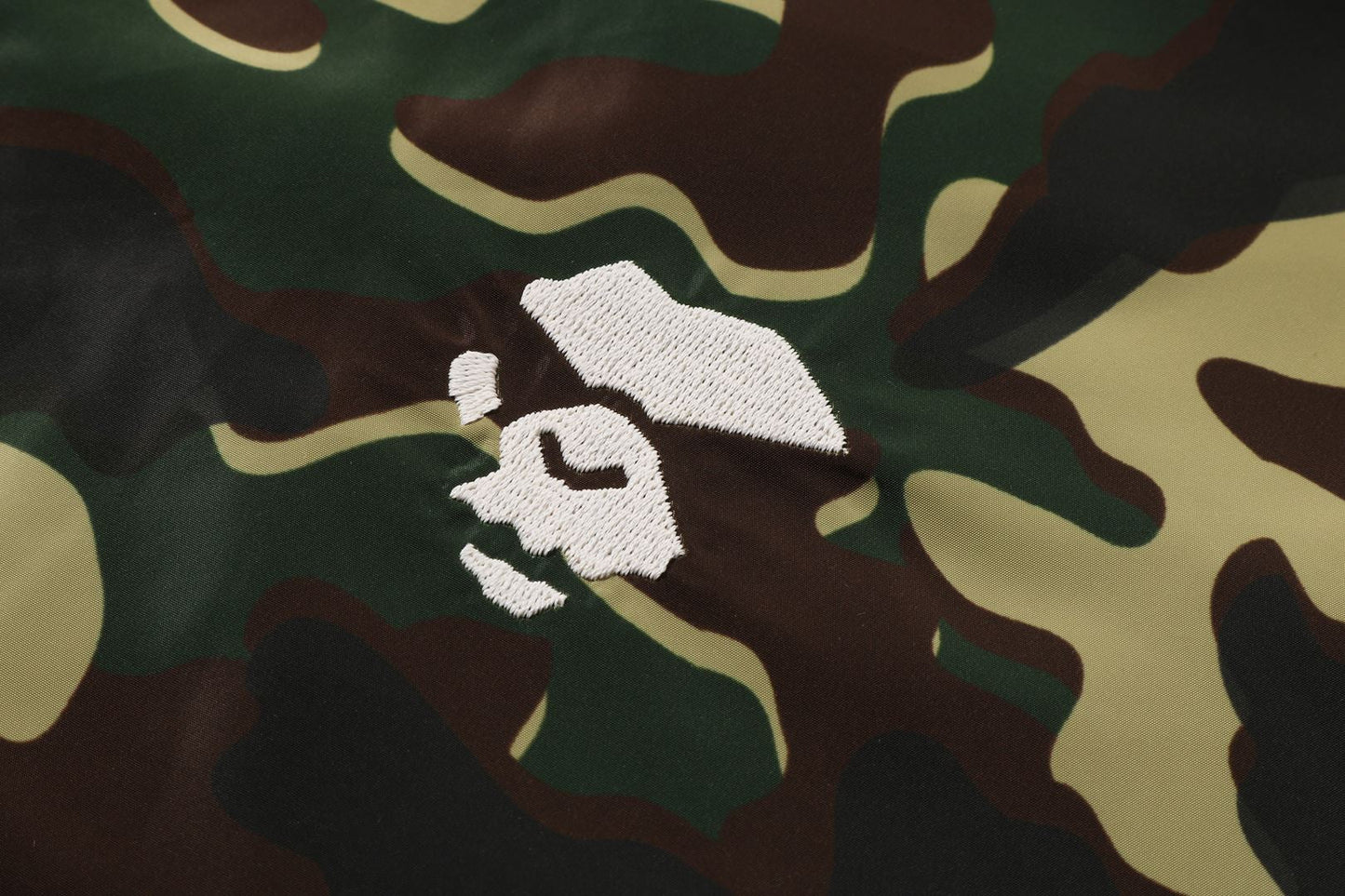 BAPE GLITCH WOODLAND CAMO COACH JACKET