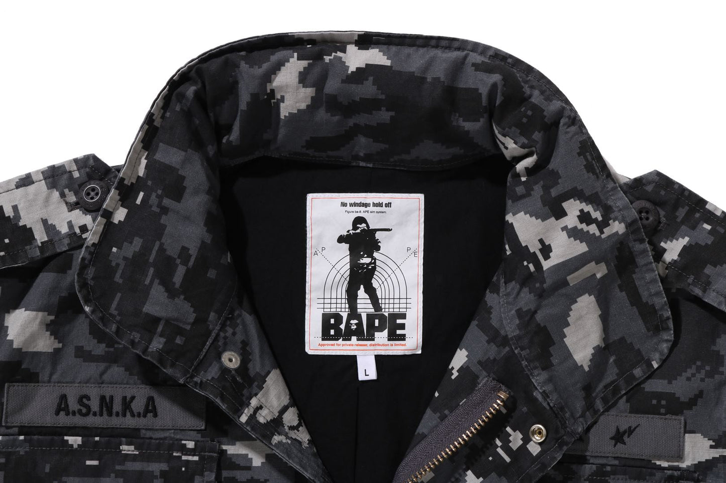 BAPE MULTI PIXEL CAMO M-65 JACKET