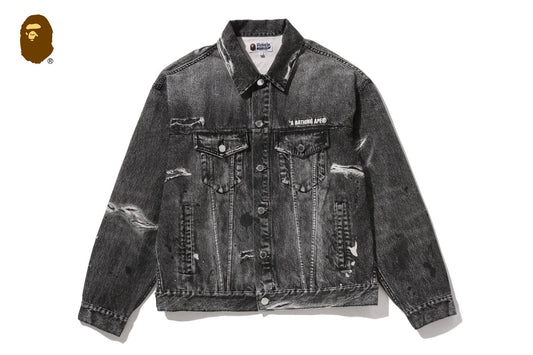 BAPE FAKE PRINT TRUCKER JACKET