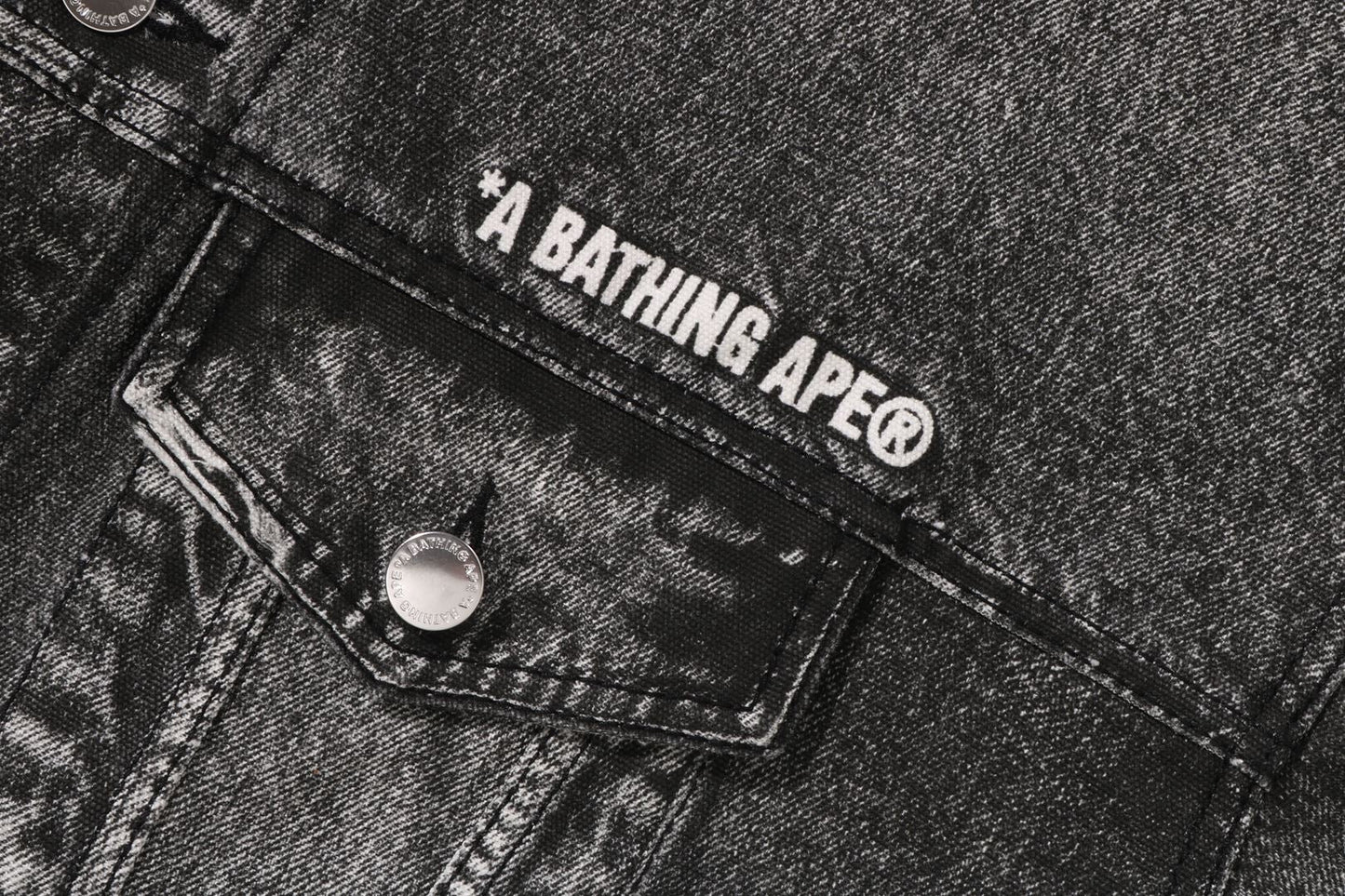 BAPE FAKE PRINT TRUCKER JACKET