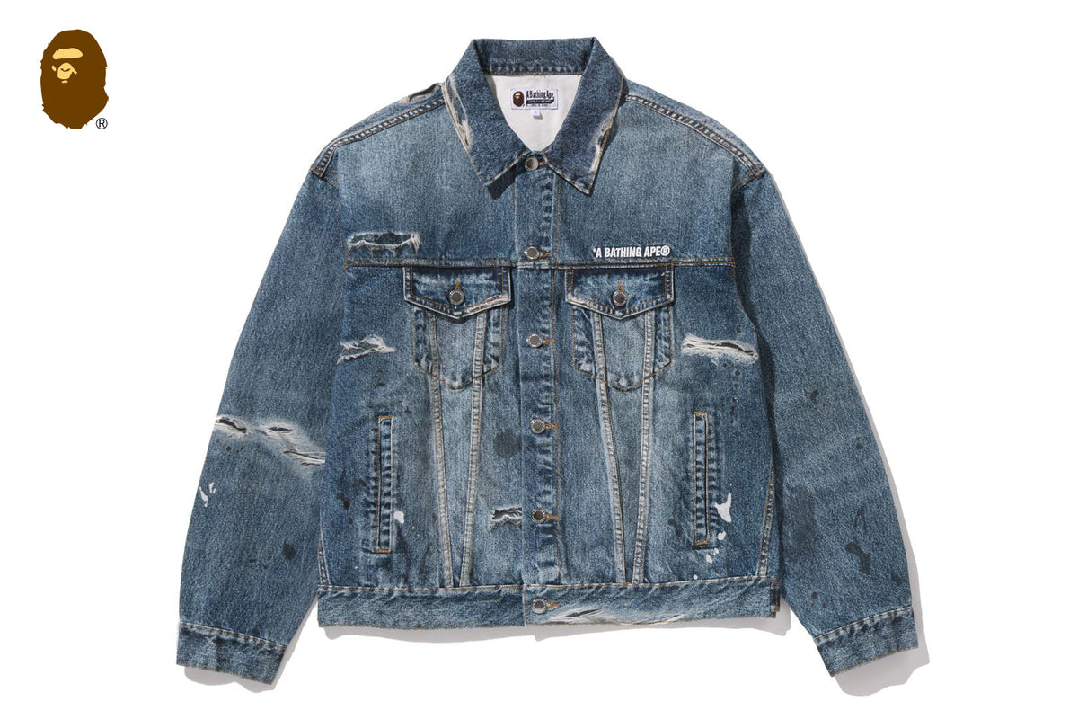 BAPE FAKE PRINT TRUCKER JACKET