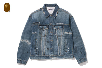 BAPE FAKE PRINT TRUCKER JACKET