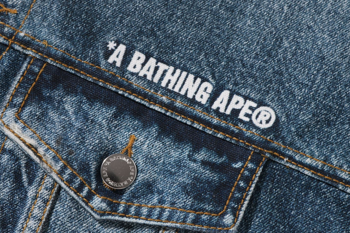 BAPE FAKE PRINT TRUCKER JACKET