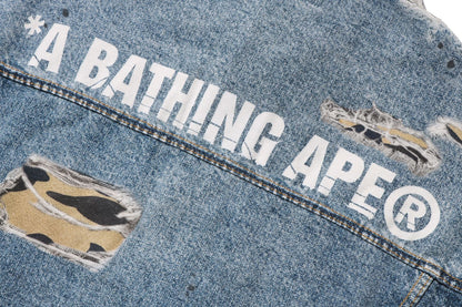 BAPE FAKE PRINT TRUCKER JACKET