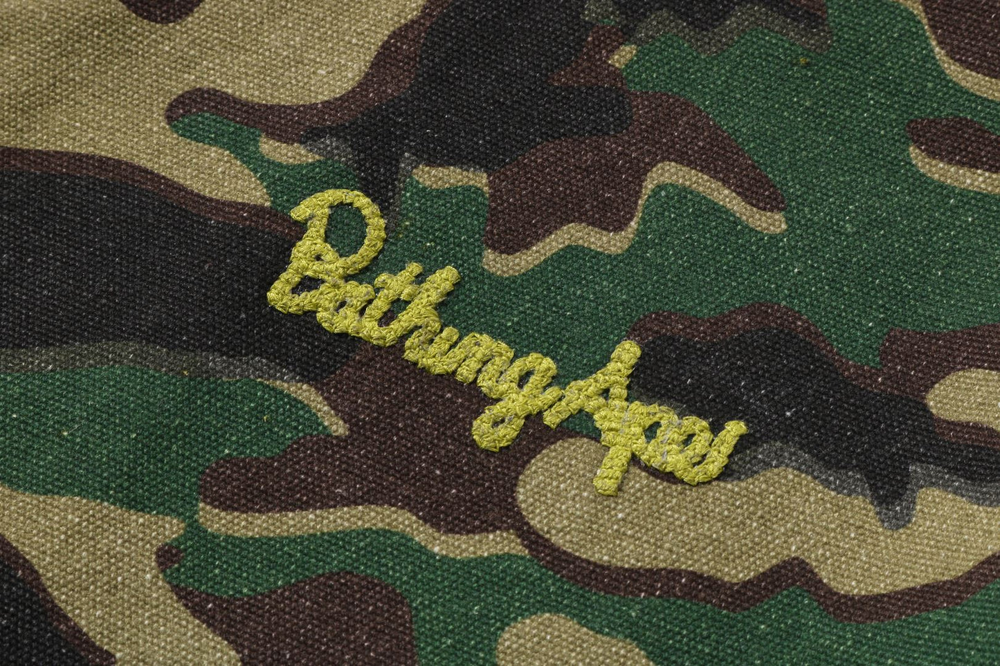 BAPE GLITCH WOODLAND CAMO 浴衣猿標誌工裝外套