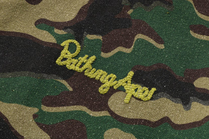 BAPE GLITCH WOODLAND CAMO 浴衣猿標誌工裝外套