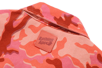 BAPE GLITCH WOODLAND CAMO 浴衣猿標誌工裝外套