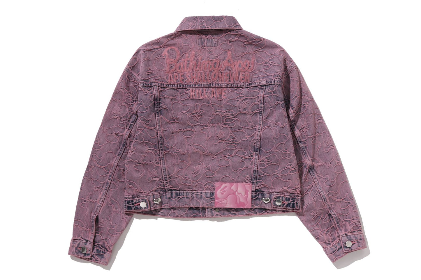 BAPE LINE CAMO CROPPED DENIM JACKET