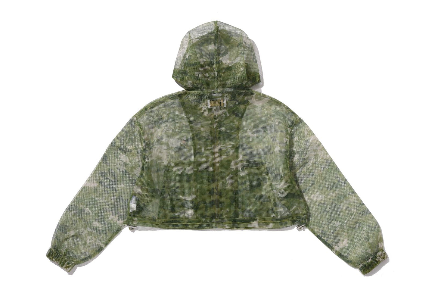 BAPE MULTI PIXEL CAMO 網眼 cropped 連帽外套