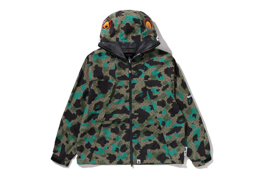 BAPE BY KAZUKI KURAISHI 3層數位迷彩點鯊魚BPAW可收納滑雪外套