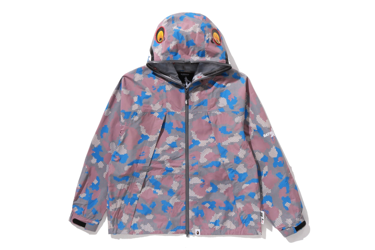 BAPE BY KAZUKI KURAISHI 3層數位迷彩點鯊魚BPAW可收納滑雪外套