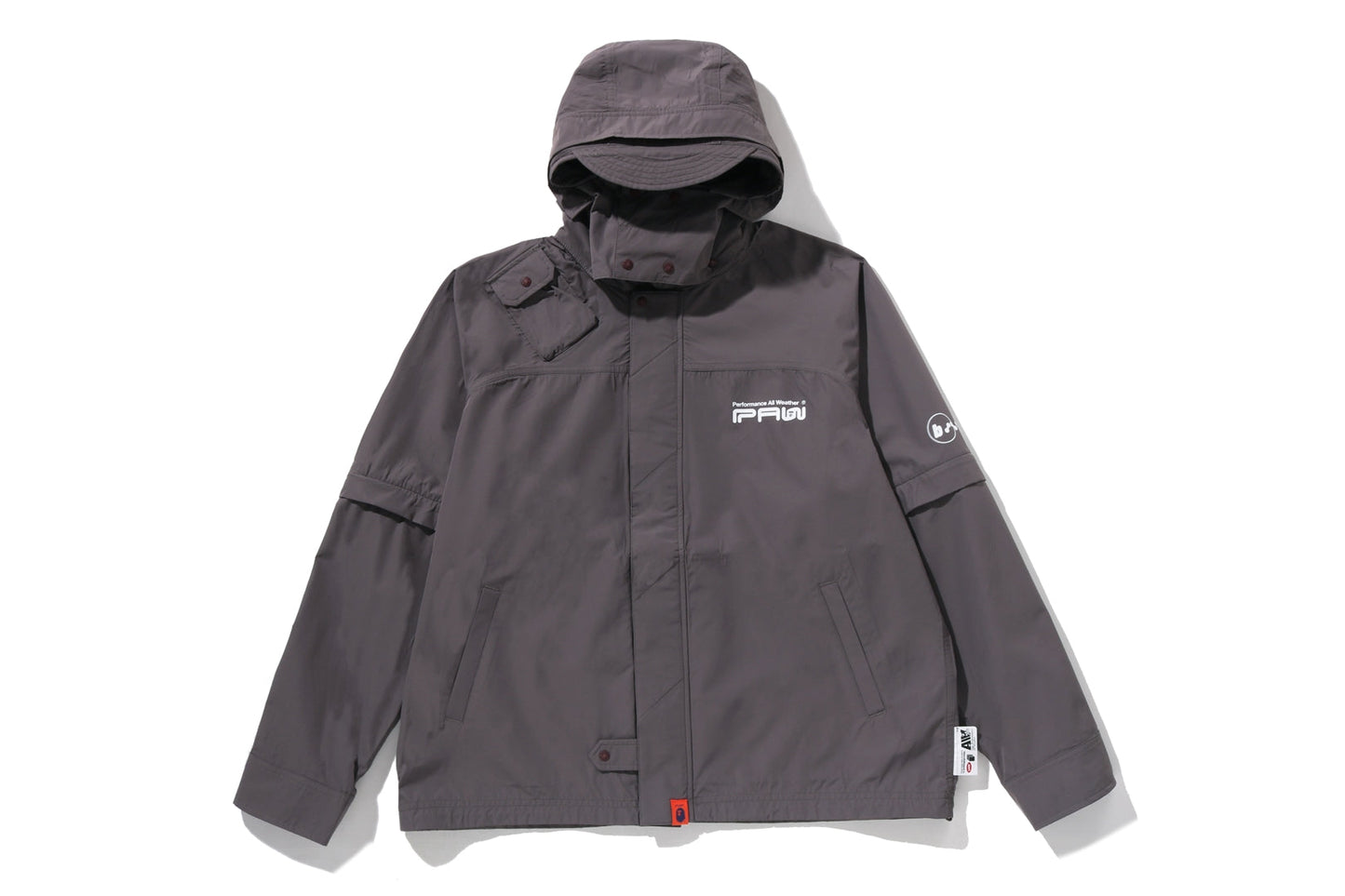 BAPE BY KAZUKI KURAISHI 3層可拆式連帽雨衣