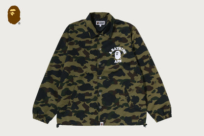 BAPE 1ST CAMO COLLEGE COACH JACKET