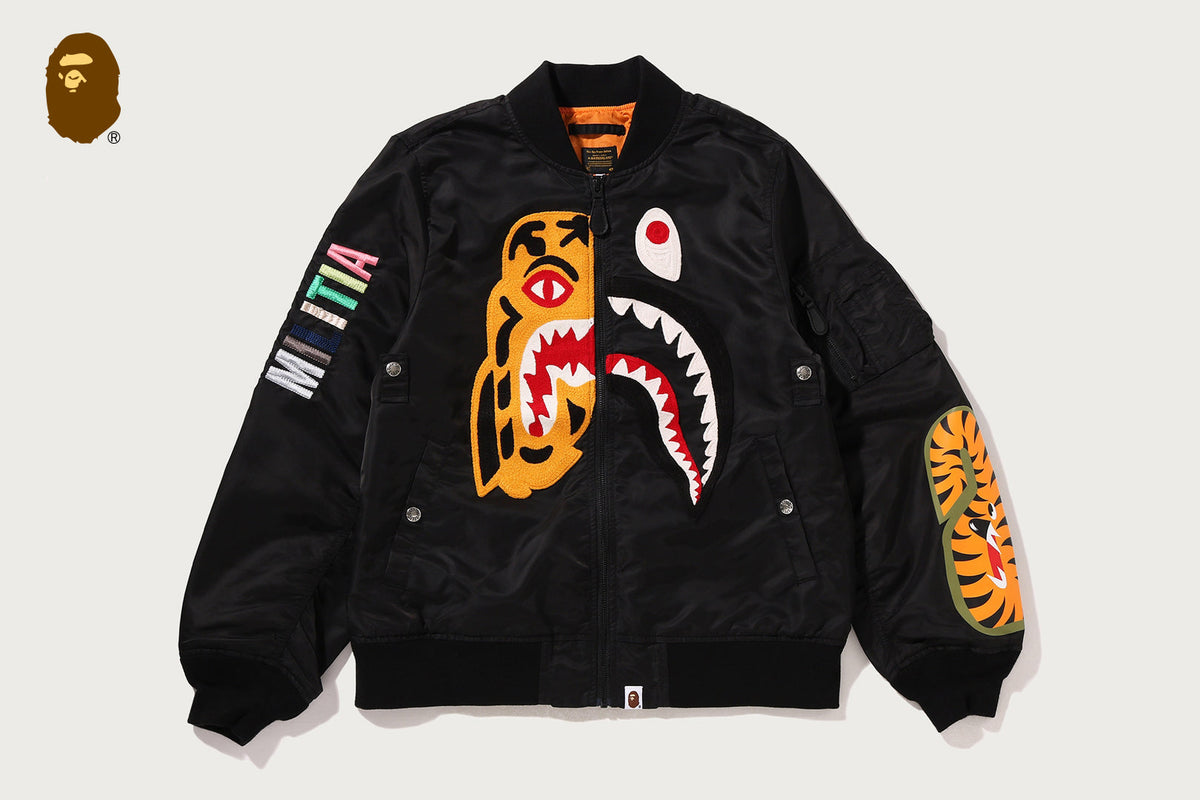 BAPE TIGER SHARK BOMBER JACKET