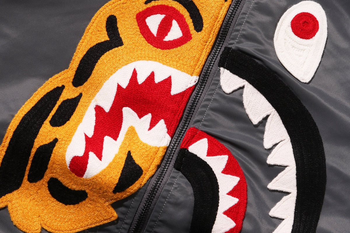 BAPE TIGER SHARK BOMBER JACKET