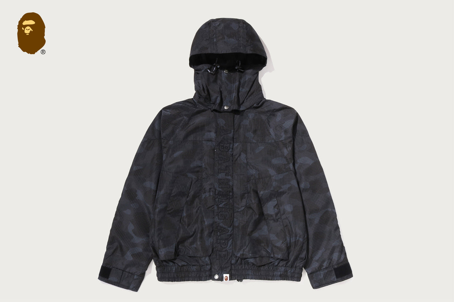 BAPE 彩色迷彩反光耐磨短款滑雪外套